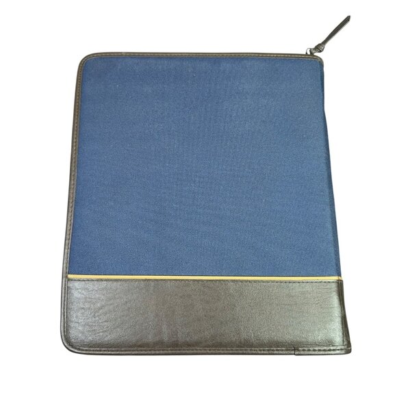 Mead Five Star XL Zipper Binder Organizer Notebook Blue Brown 12x14 Vintage Y2K - Picture 6 of 12